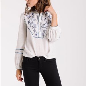 Free People Sundance Kid Henley Top